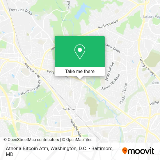 Athena Bitcoin Atm map