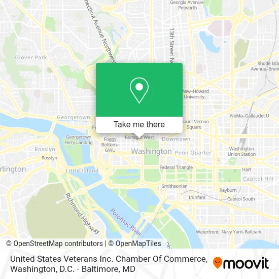 United States Veterans Inc. Chamber Of Commerce map