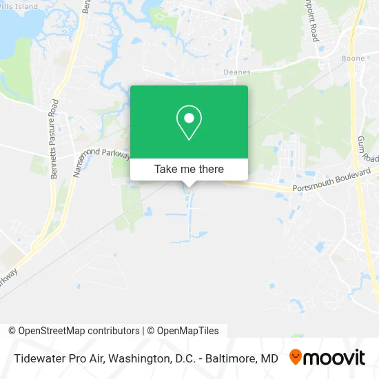 Tidewater Pro Air map