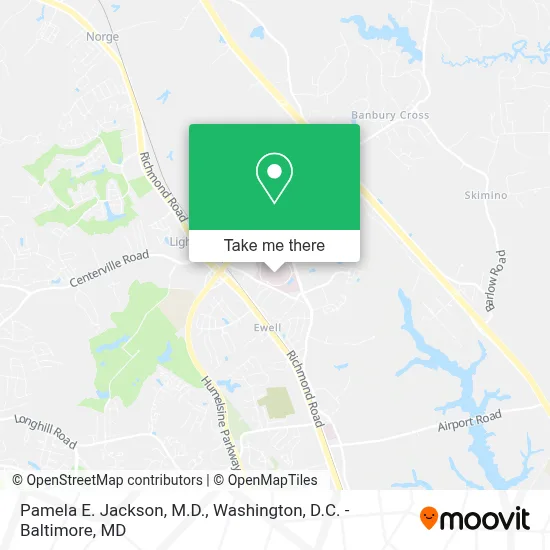 Pamela E. Jackson, M.D. map