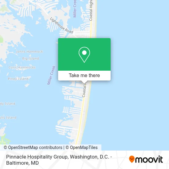 Pinnacle Hospitality Group map