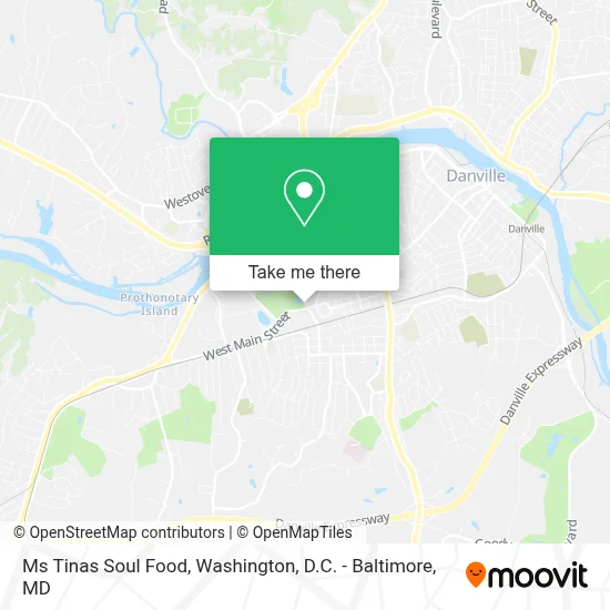 Ms Tinas Soul Food map