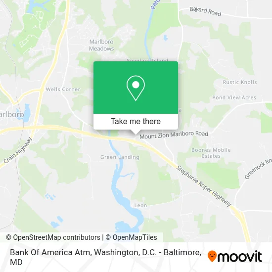 Bank Of America Atm map