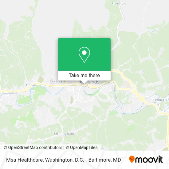Msa Healthcare map