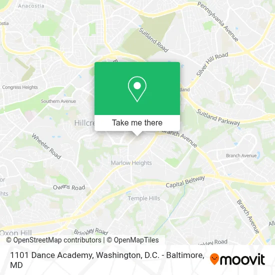 1101 Dance Academy map