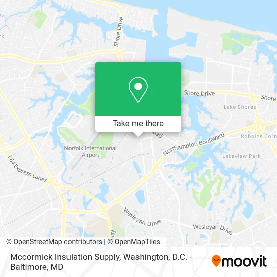 Mccormick Insulation Supply map