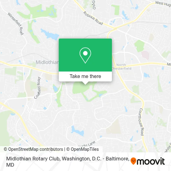 Midlothian Rotary Club map