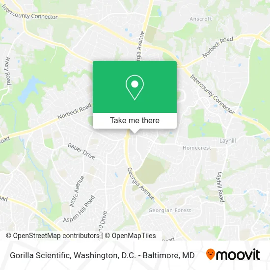 Gorilla Scientific map