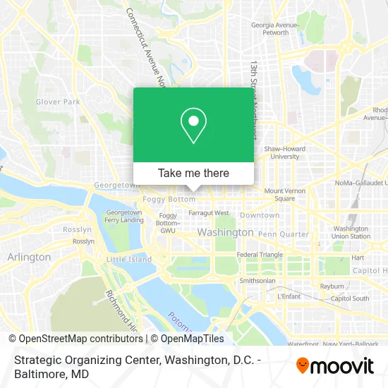 Strategic Organizing Center map