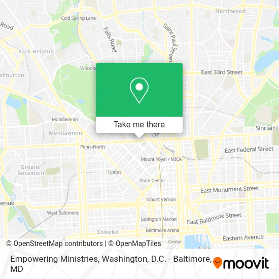 Empowering Ministries map