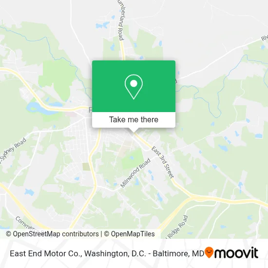 East End Motor Co. map