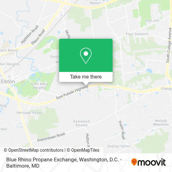 Blue Rhino Propane Exchange map