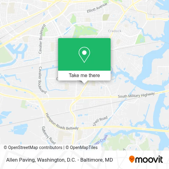 Allen Paving map