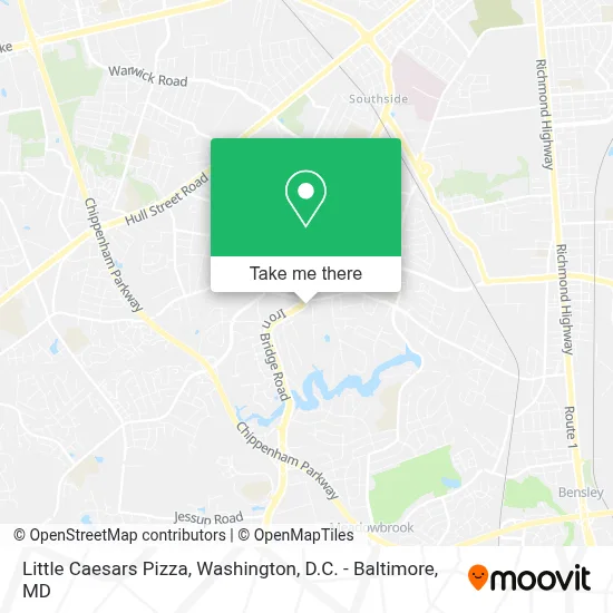 Little Caesars Pizza map