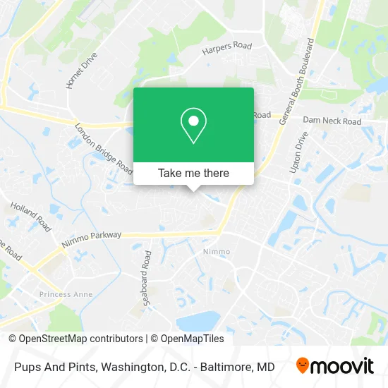 Pups And Pints map