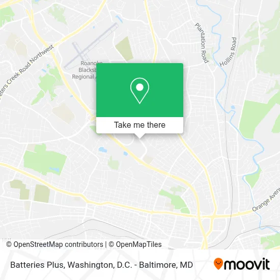Batteries Plus map