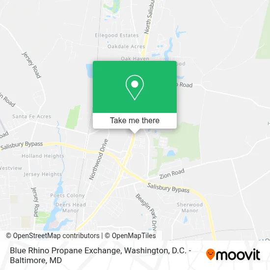 Blue Rhino Propane Exchange map