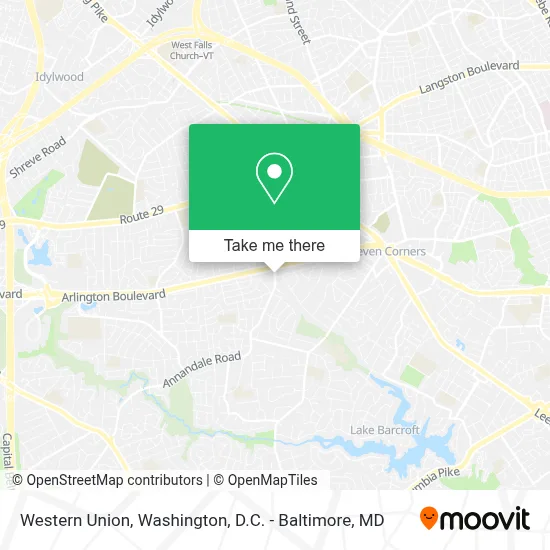 Western Union map