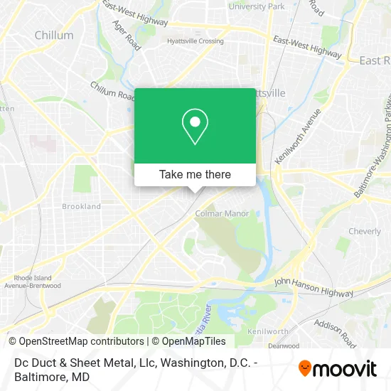Dc Duct & Sheet Metal, Llc map