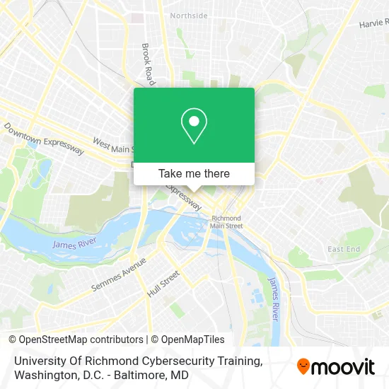 University Of Richmond Cybersecurity Training map