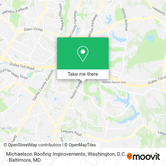 Michaelson Roofing Improvements map