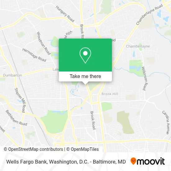 Wells Fargo Bank map