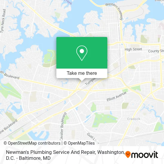 Newman's Plumbing Service And Repair map