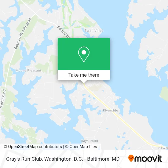 Gray's Run Club map