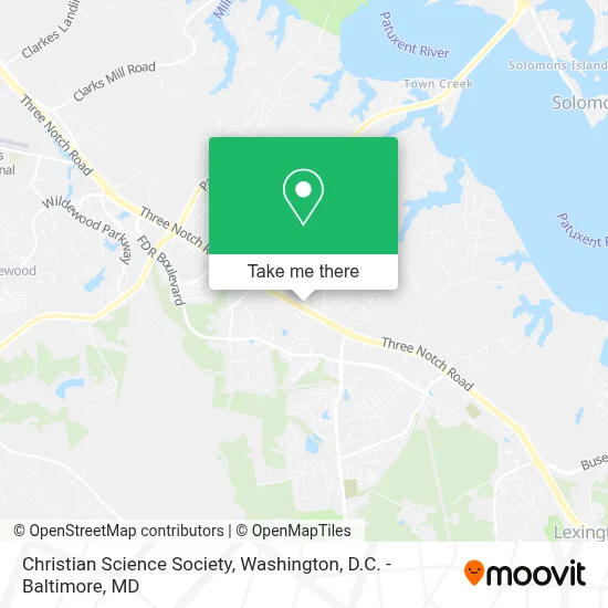 Christian Science Society map