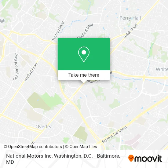 National Motors Inc map