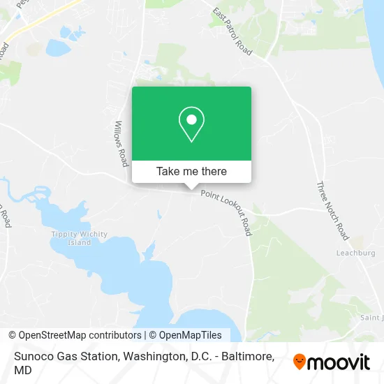 Sunoco Gas Station map