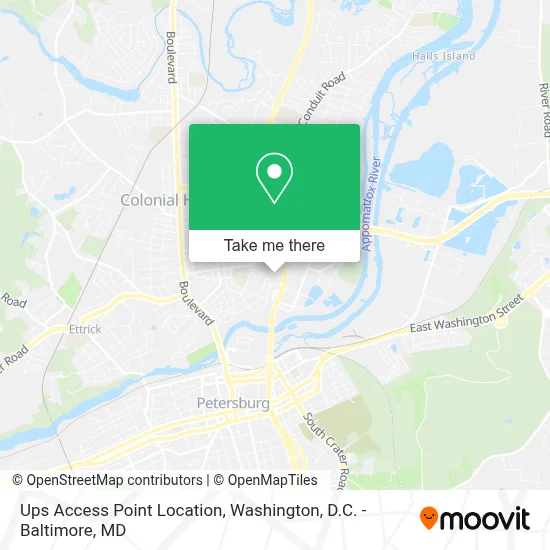 Ups Access Point Location map