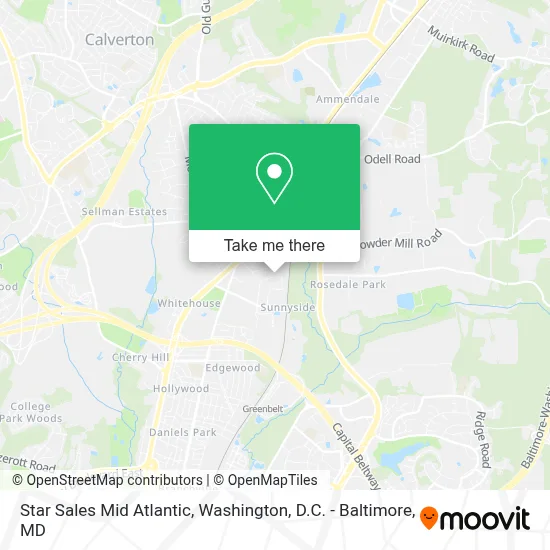 Star Sales Mid Atlantic map