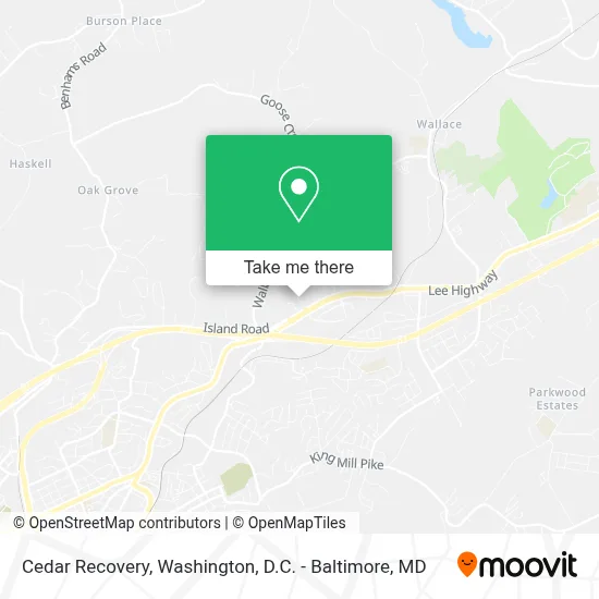 Cedar Recovery map