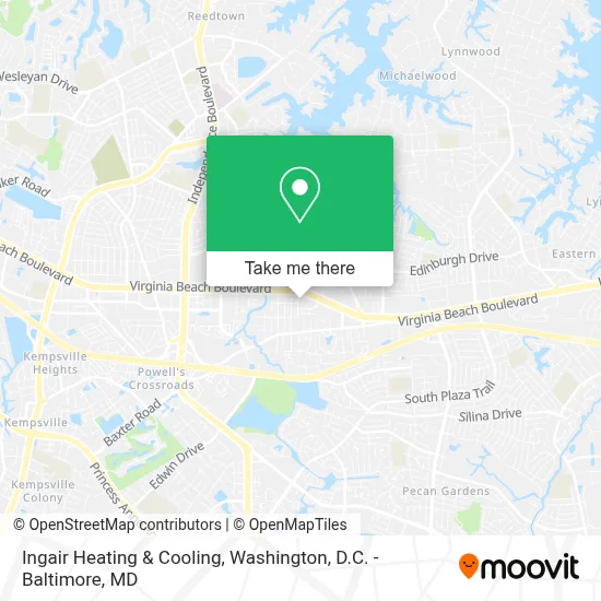 Ingair Heating & Cooling map