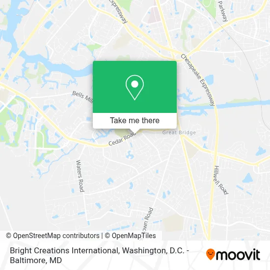 Bright Creations International map