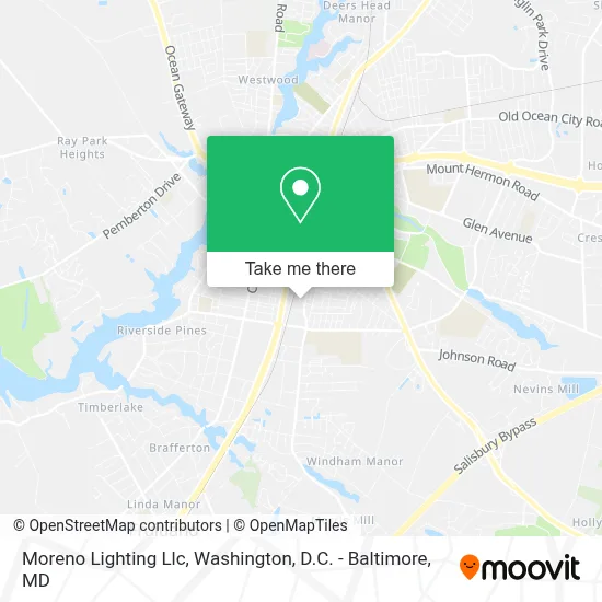 Moreno Lighting Llc map
