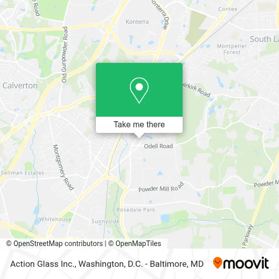 Action Glass Inc. map