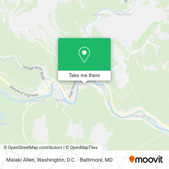 Malaki Allen map