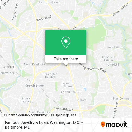 Famous Jewelry & Loan map