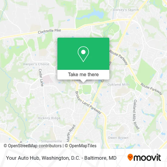Your Auto Hub map