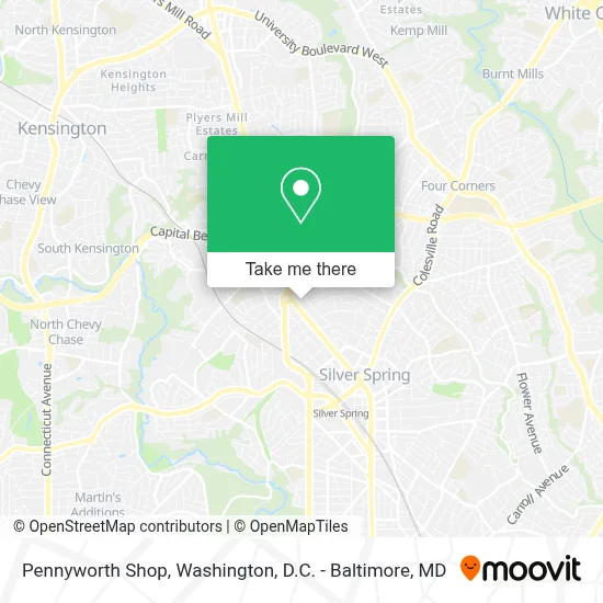 Pennyworth Shop map