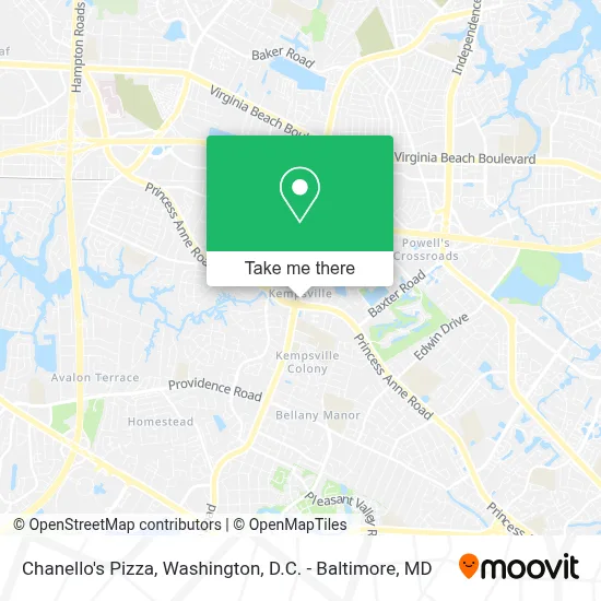Chanello's Pizza map