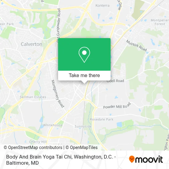 Body And Brain Yoga Tai Chi map