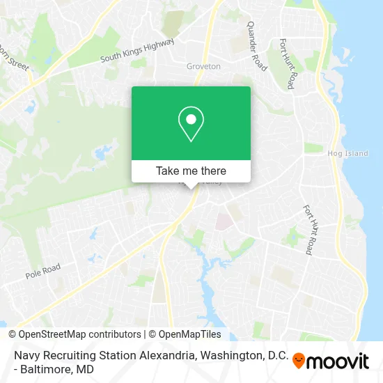 Navy Recruiting Station Alexandria map
