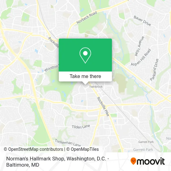 Norman's Hallmark Shop map