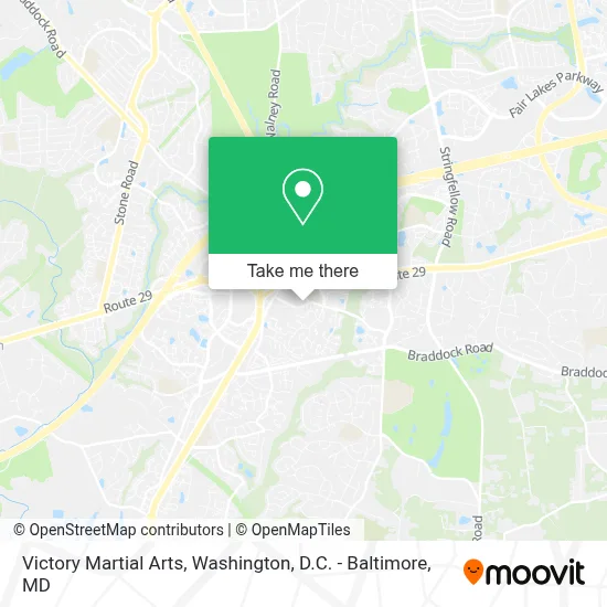 Victory Martial Arts map