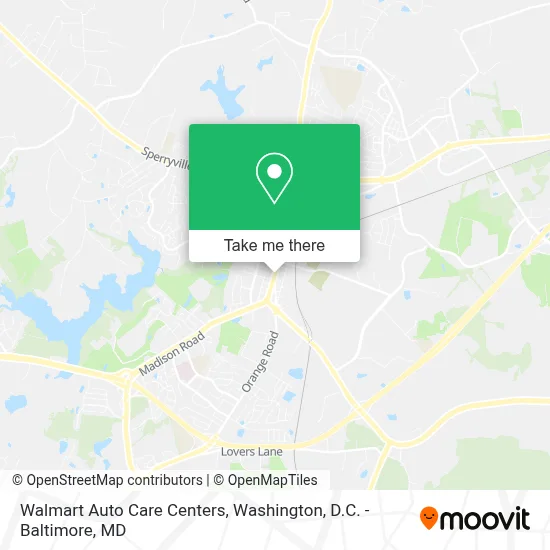 Walmart Auto Care Centers map