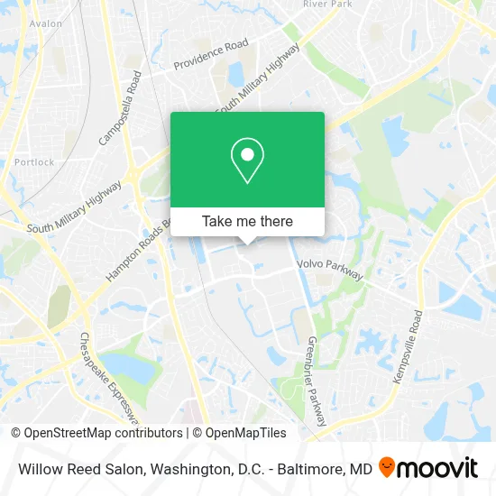 Willow Reed Salon map