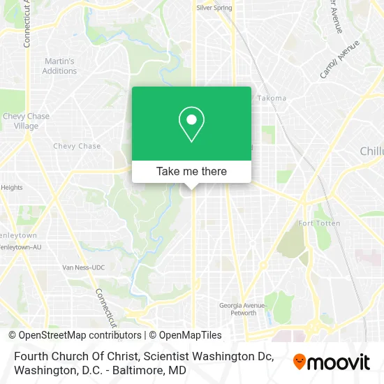 Fourth Church Of Christ, Scientist Washington Dc map